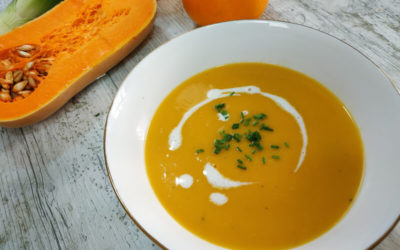 Crema de Calabaza y Naranja