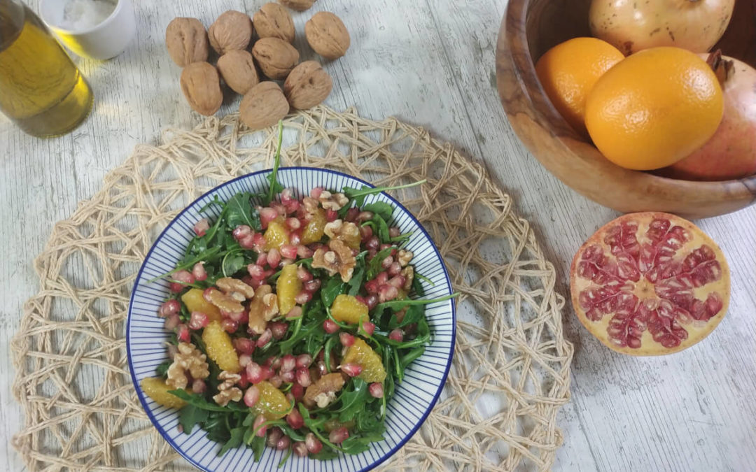 Ensalada de granada y naranja