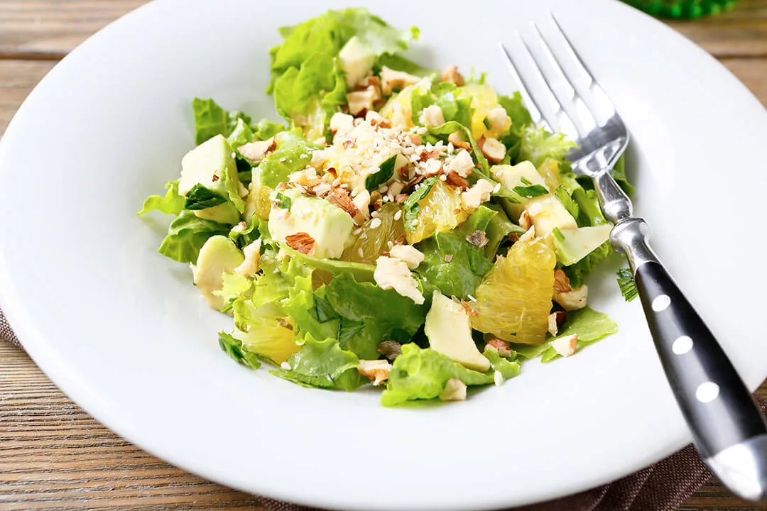 ensalada de aguacate y naranja