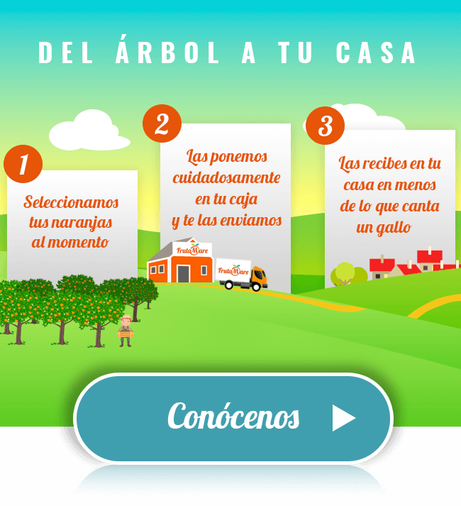 Comprar naranjas del árbol a tu casa