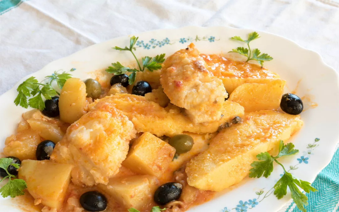 Bacalao con naranja