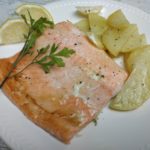 Salmón al horno con limón