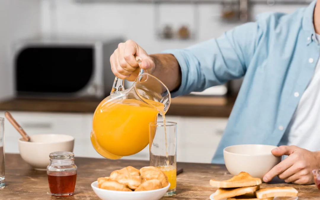 Zumo de naranja con miel