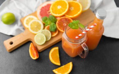 Zumo de pomelo y naranja