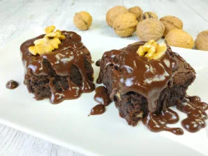brownie con nueces