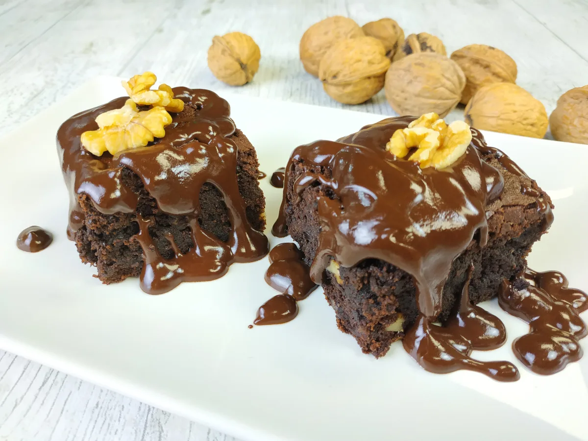 brownie con nueces