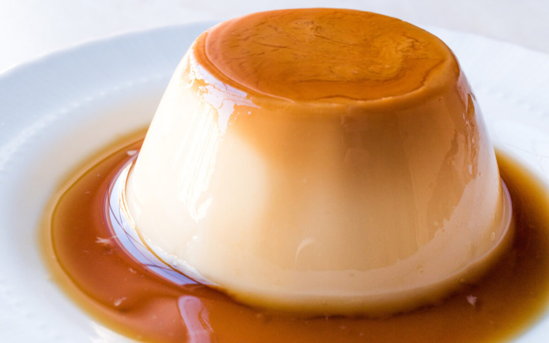 Flan de Manzana