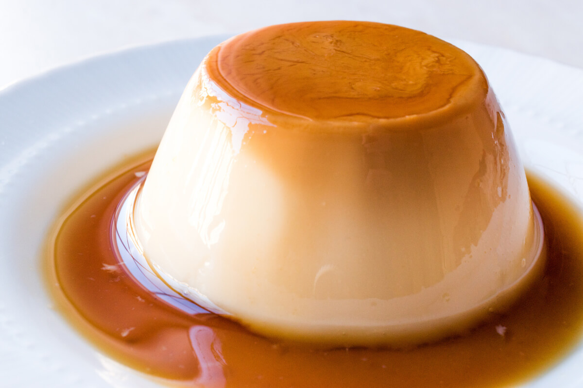 Flan de Manzana