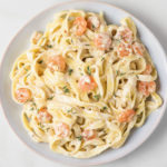 pasta con gambas