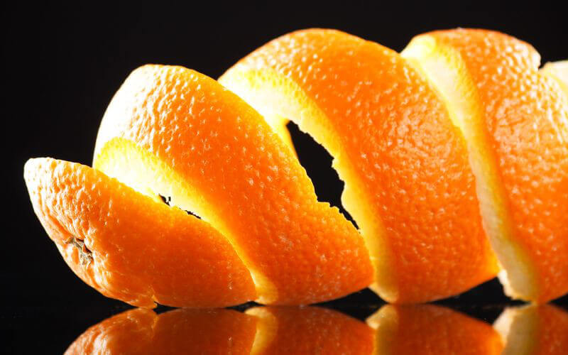 Propiedades de la cáscara de naranja