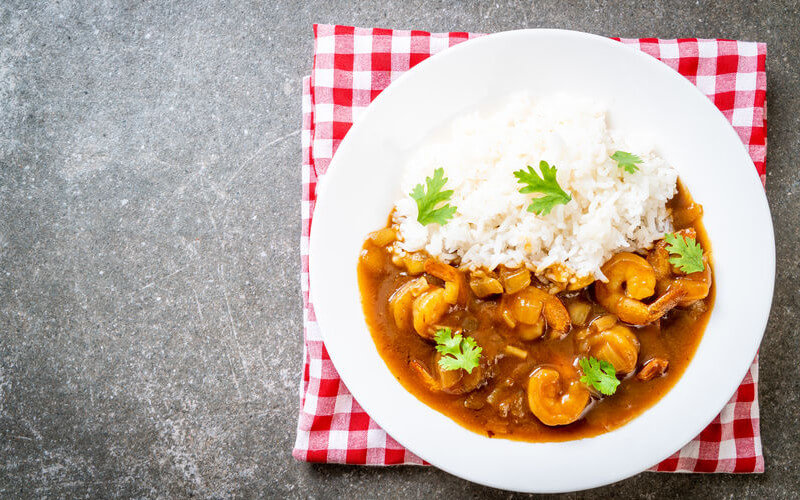 Arroz con gambas