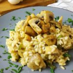 arroz con champiñones