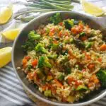 arroz integral con verduras