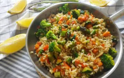 Arroz integral con verduras