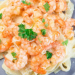 pasta con gambas al ajillo