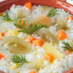 sopa de arroz