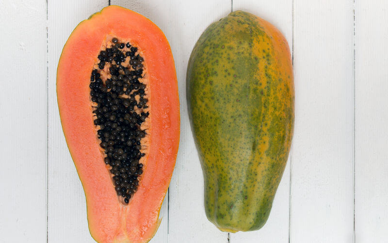 calorías de la papaya