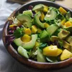 ensalada de mango y aguacate