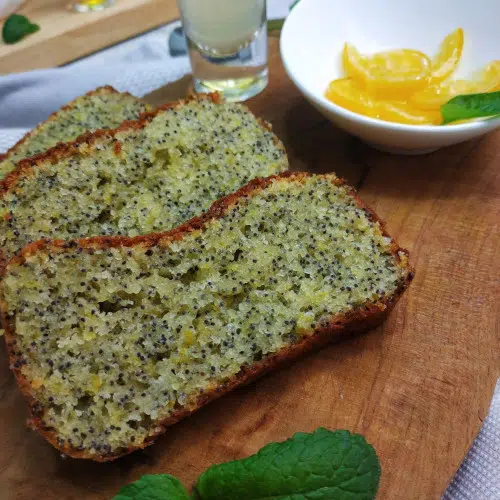 Pan de limón con semillas de amapola