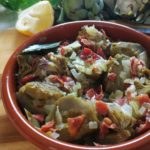 alcachofas estofadas con jamón
