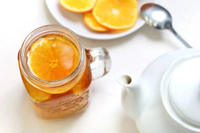 infusión de cáscara de naranja para dormir