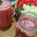 batido de sandia y melon