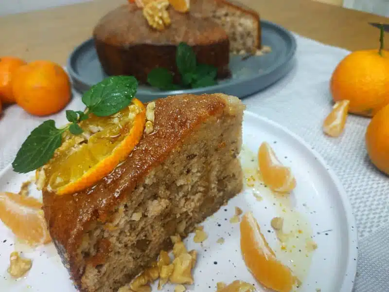 Bizcocho de Mandarina y Nueces