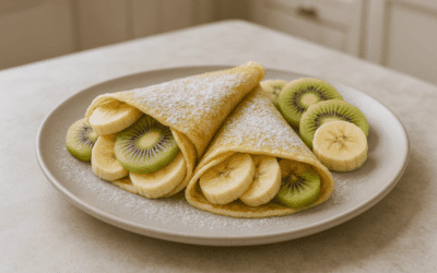 Crepes con frutas frescas