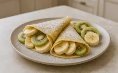 Crepes con frutas frescas