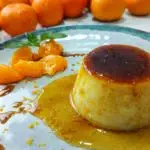 flan de mandarina