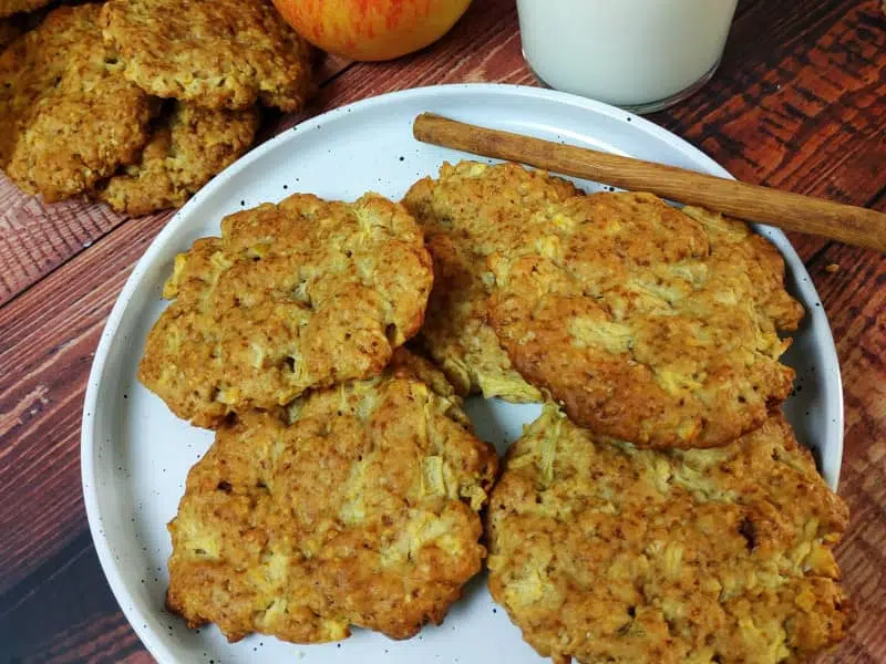 Galletas de avena y manzana