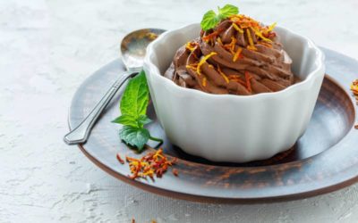 Mousse de chocolate y naranja