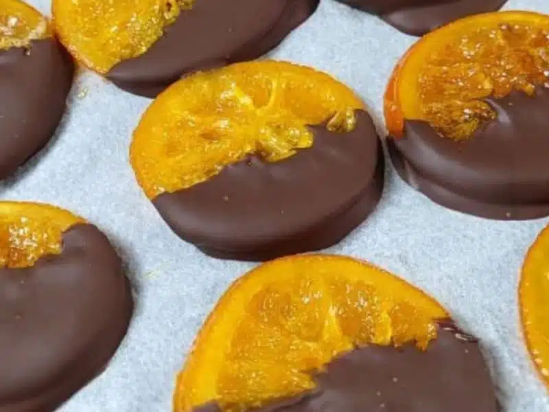 Naranja con chocolate