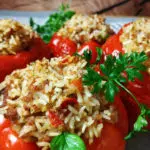 pimientos rellenos de arroz