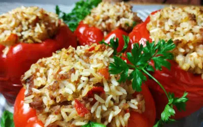 Pimientos Rellenos de Arroz